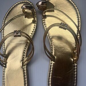 Gold Strappy Sandals